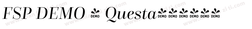 FSP DEMO - Questa字体转换